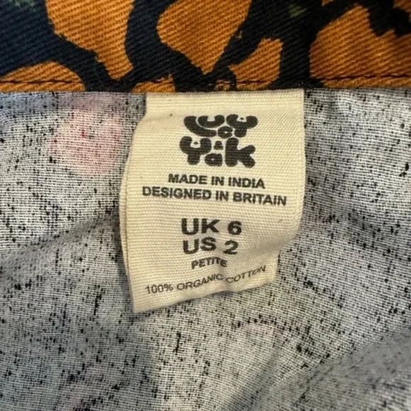 Lucy & Yak Ragan Organic Cotton Cropped Jumpsuit in Maria Print - Picture 9 of 12